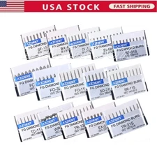 AZDENT Dental Diamond Burs Cone Round Head For High Speed Handpiece