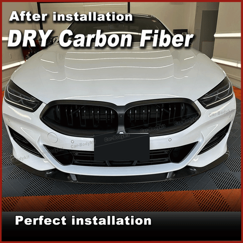 Passt für BMW 8er G14 G15 G16 Carbon Frontlippe Frontspoiler Schwert Frontansatz - Bild 5 von 12