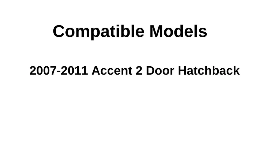 Fits 2007-2011 Hyundai Accent Hatchback Driver Left Side Front Door Window Glass Foto 2 de 4