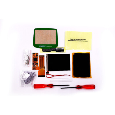 GBA 10 Levels Brightness IPS V2 Backlight LCD w/Green Lens For Game Boy Advance