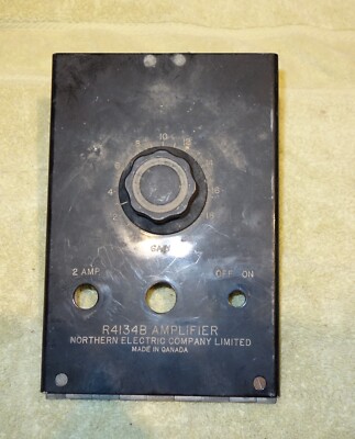 Northern Electric R4134B amplifier front panel with Daven Pot