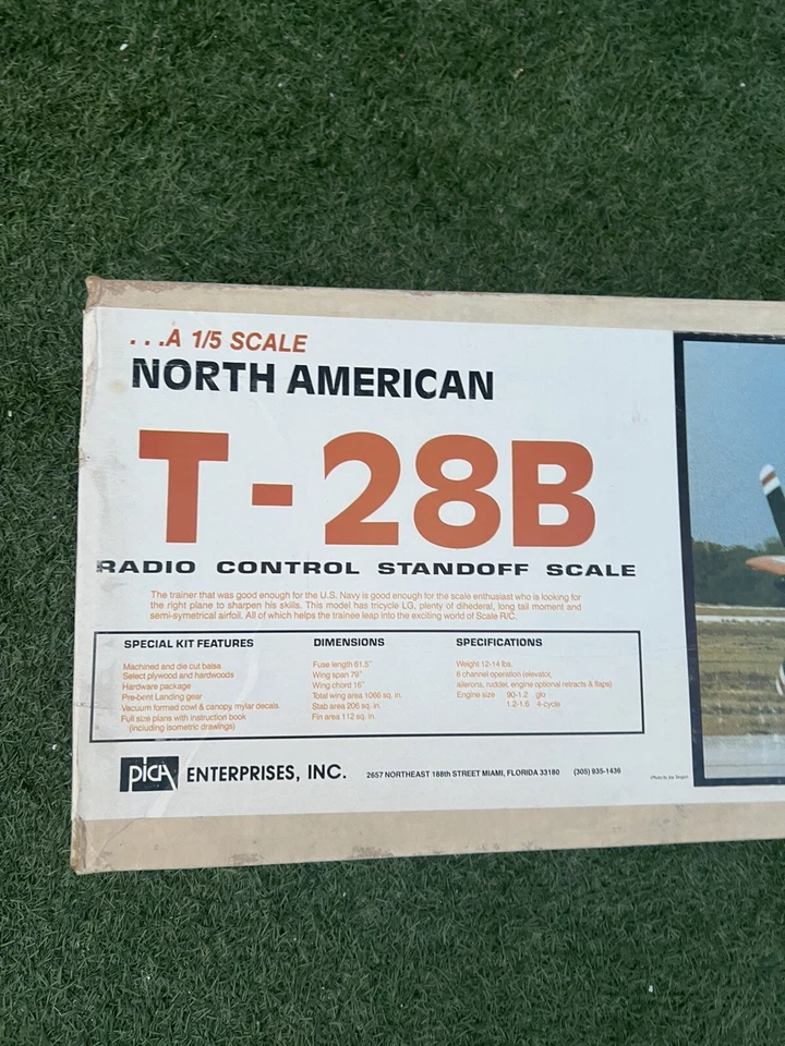 Rare r/c Pica 1/5 NORTH AMERICA T-28B kit NOS. New - Image 2 of 4