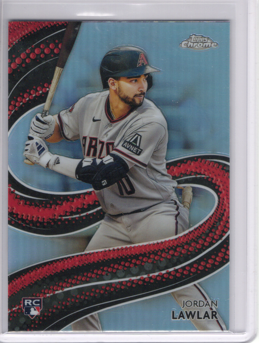 Jordan Lawlar 2024 Topps Chrome Strokes Insert RC #S-25 Arizona Diamondbacks