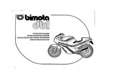 COPIA CATALOGO RICAMBI BIMOTA DB1 750  SPARE PARTS CATALOGUE COPY MULTILANGUAGES