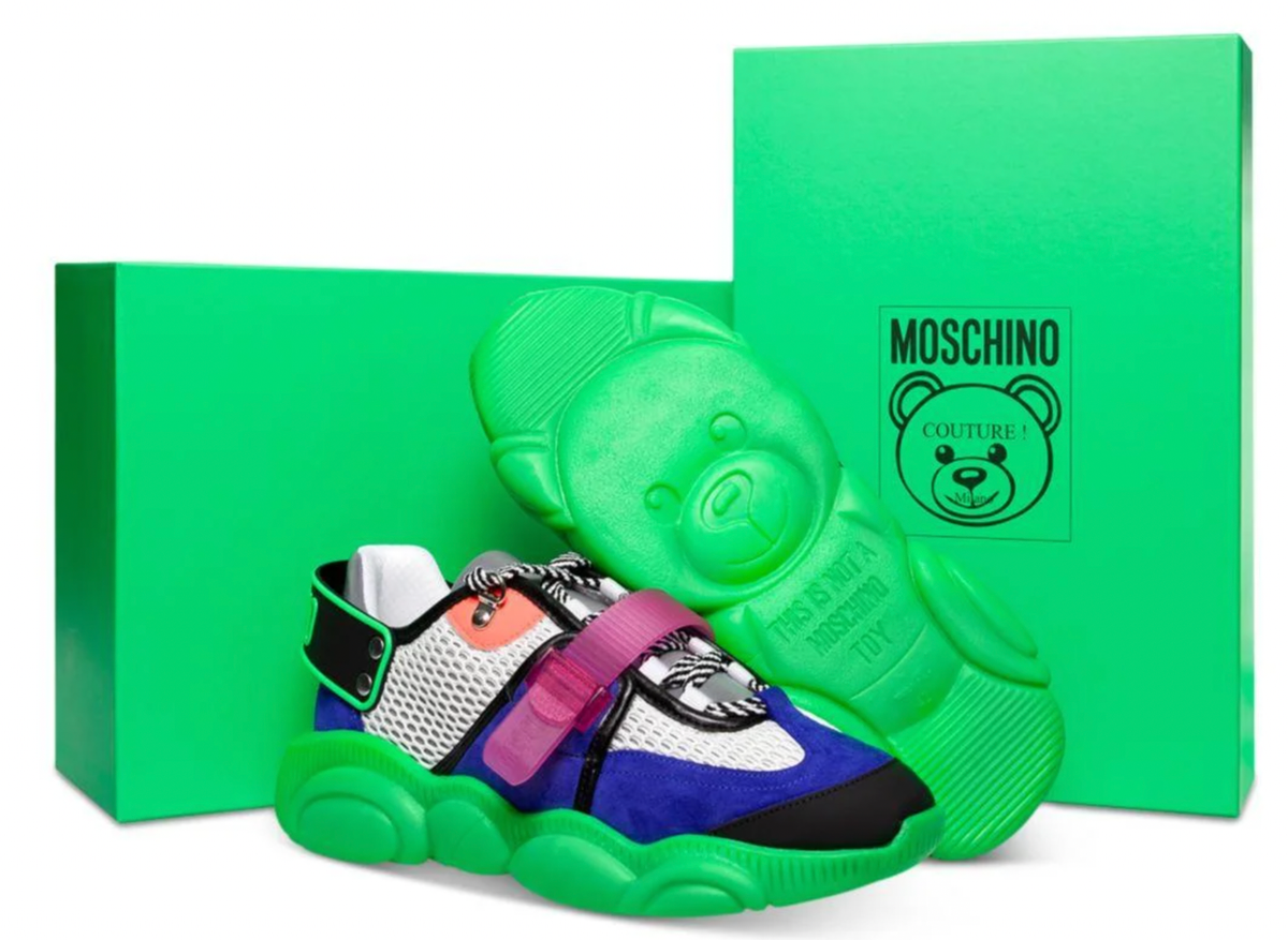 Moschino Couture Unisex Teddy Shoes Fluo Sneakers Trainers