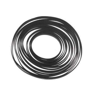 Replacement Turntable Belt Rubber Flat Drive Belt for Record Player Walkman DVD