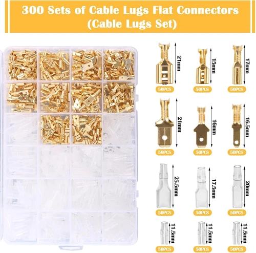 Pinza Crimpatrice Capicorda, 0.5-2.5 Mm² Set Pinza Crimpatrice Con 300 Pezzi Di - Foto 3 di 3