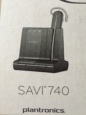 plantronics SAVI 740 Headset A Wireless 3in1 Noise-Cancelling Telefon Büro Heads