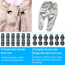 Upgraded Plastic Spring Cord Locks Drawstring...