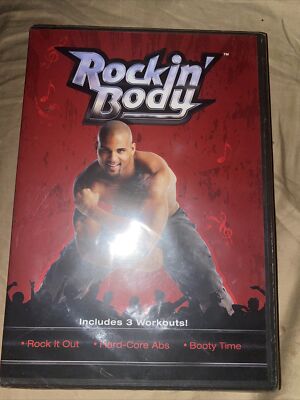 BEACHBODY Shaun T Rockin  Body Exercise Dance DVD 3 Workouts Brand New sealed