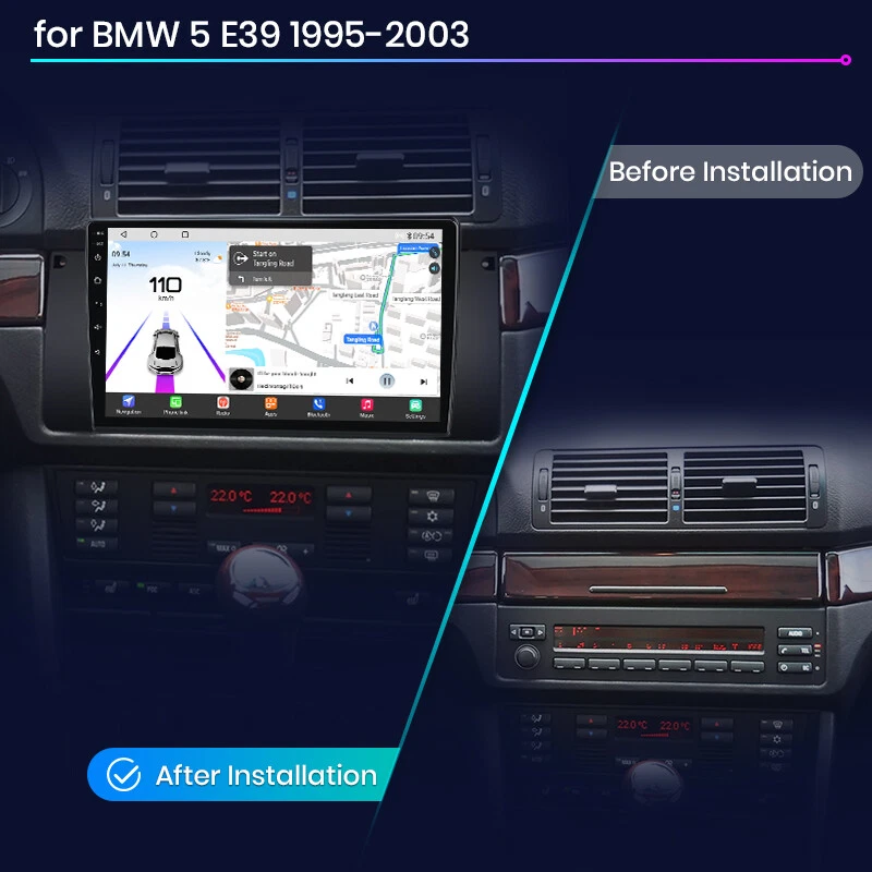 Qualcommchip CarPlay Android Autoradio GPS Navi für BMW E39 E53 X5 5er 1999-2005 - Bild 2 von 4