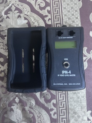 FM System Video Master Test Meter | IPM-4 UNTESTED READ DESCRIPTION