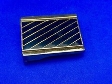 Small Formal Gold Black Color Replacement Belt Buckle - Made In Taiwan