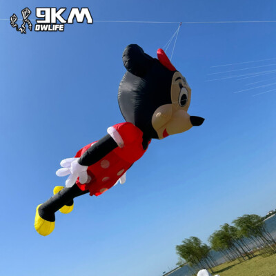 3.5m Mouse Kite Line Laundry Pendant Soft Inflatable Show Kite for Kite Festival