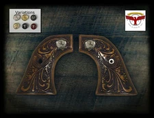 TAURUS DEPUTY SAA STYLE GRIPS ~ MAGNA-TUSK™ AGED FLORAL