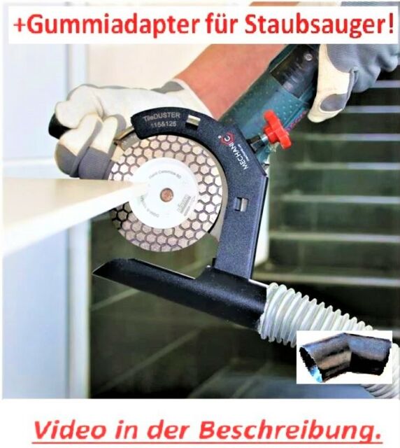 Hood Dust Extraction Tileduster for Winkelschleifer115 125+ Gummiadapt Е R