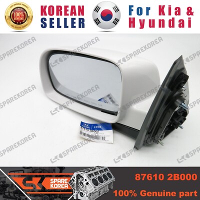 Genuine/OEM 876102B000 MIRROR ASSY-O/S REAR VIEW,LH for Hyundai New Santa Fe