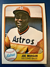1981 Fleer - #78 Joe Morgan Astros Hall of Famer!