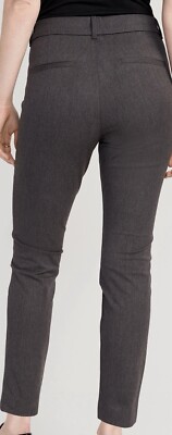 NWT OLD NAVY PIXIE PANTS HIGH RISE SECRET SLIM POCKETS DARK HEATHERED GRAY 4