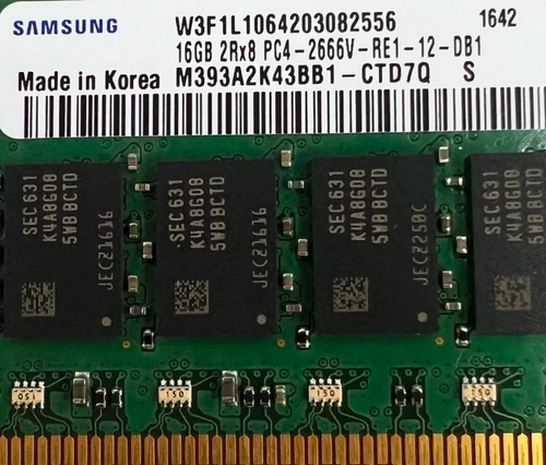 SAMSUNG 16GB 2Rx8 PC4-2666V-R DDR4 Registered Server-RAM Modul R-DIMM REG ECC -