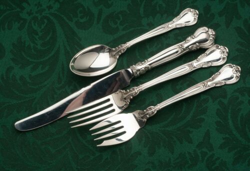 Chantilly Sterling Silver Flatware Set Patented in 1895 by Gorham, 7
