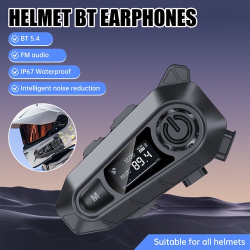Bluetooth 5.3 Motorcycle Helmet Headset Wireless Motorbike Waterproof Headphone - Bild 3 von 18