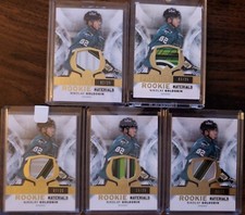 2015-16 Premier 5X Nikolay Goldobin RC /25 Rookie Materials Only 25 Made Sharks 