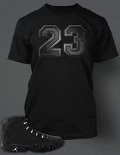 Men 23 Graphic Sneaker Tee Shirt J9 RETRO ANTHRACITE Pro Club Shaka Big Tall Sm