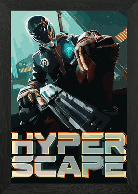 Hyper Scape Game Poster Gerahmtes Wandbild Poster Leinwanddruck Bild