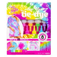 Just My Style Neon Tie-Dye Kit by Horizon Group USA, Create 18 Projects with ...