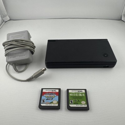 Nintendo DSI Black Handheld Console w/ Charger, 2 games