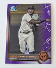 2022 Bowman Chrome Baseball Purple Shimmer Refractor #BCP-247 Marco Luciano