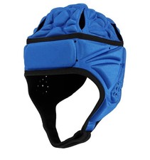 Blue Rugby Helmet Headgear Adjustable Impact Resistant Unisex 21-25in