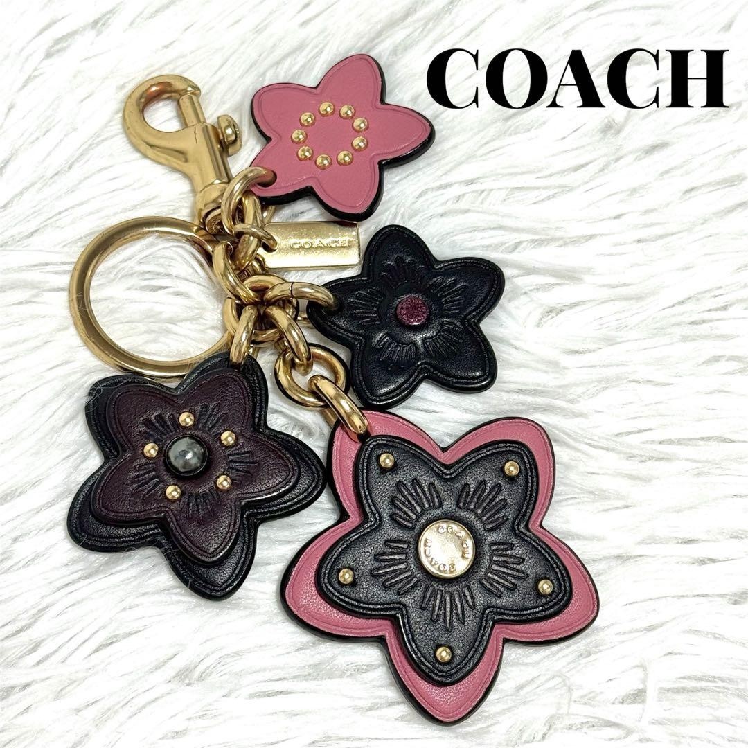 COACH Tea Rose Flower Charm Sakura Pink - Gem