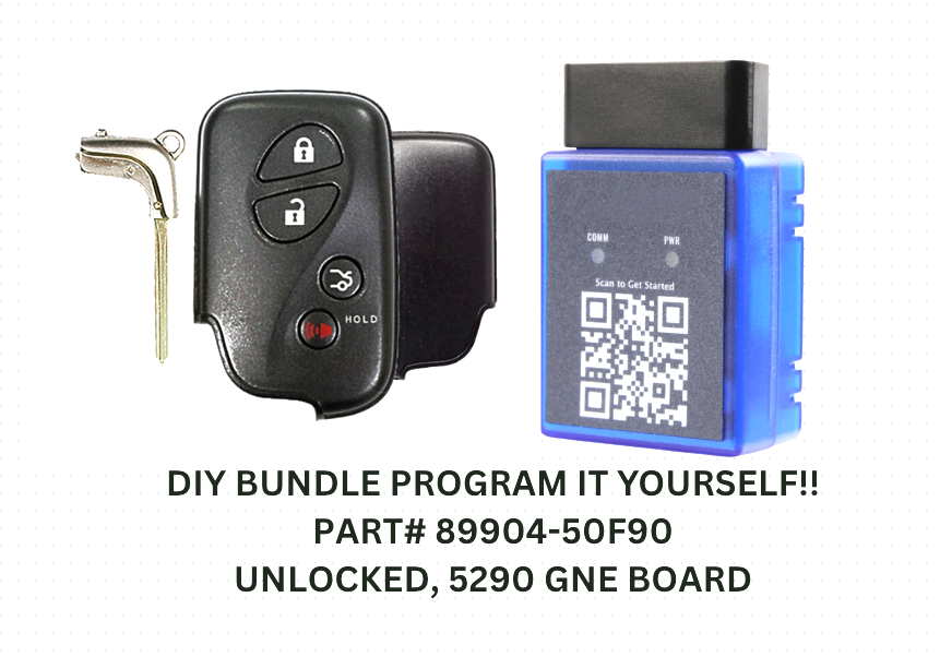 DIY KIT FOR OEM VIRGIN LEXUS LS IS GS ES HYBRID SMART KEY 89904-50F90 HYQ14ACX