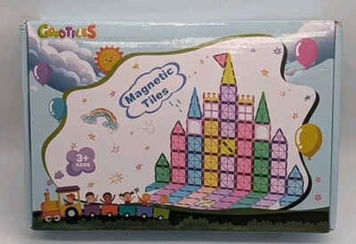 Goodtiles 54 Piece Magnetic Tiles Building Blocks Set 3D Magnet New In Box