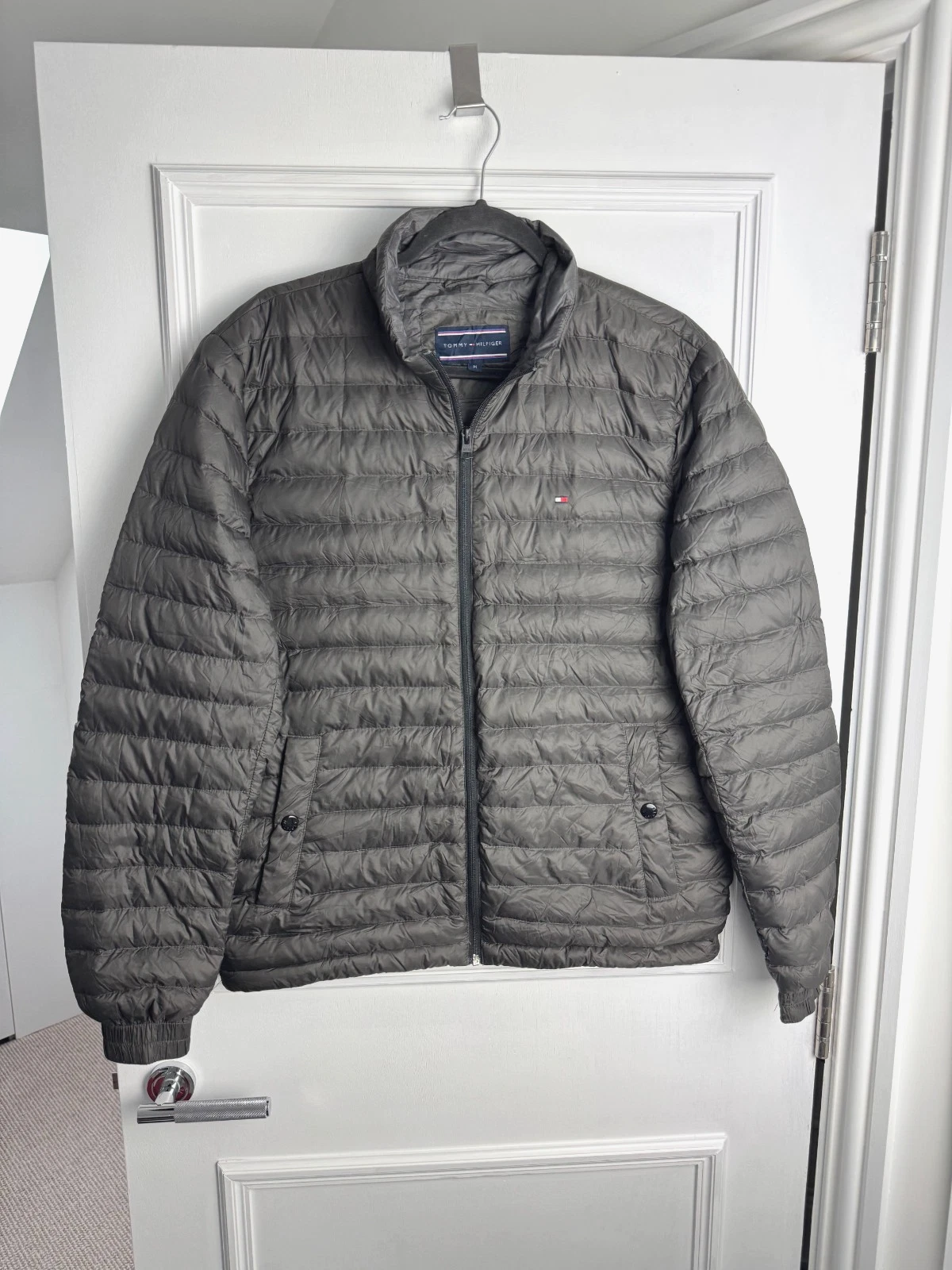 Tommy Hilfiger Lightweight Packable Puffer Down Coat Jacket, Size Medium
