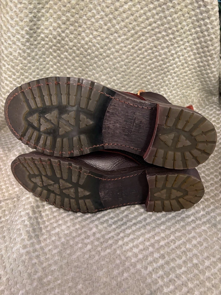 Allen Edmonds Hombres Normandía Marrón Cuero Puntera Botas Talla 8 D Foto 4 de 4