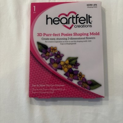 Heartfelt Creations 3D Purr-fect Posies Shaping Mold HCB1-476 New