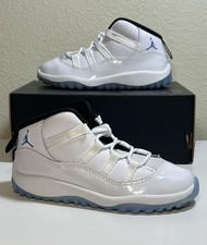 Nike Air Jordan 11 Retro White/Legend Blue-Black 378040 104 TD Sz 6C New NBY