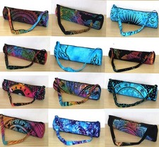 Cotton Yoga Mat Bag, Multi Color Stylish Yoga Bag Shoulder Strap Bag
