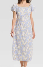 NEW A New Day Women's Puff Short Sleeve Maxi Dress Floral Size Small