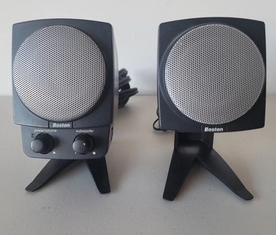 Boston Acoustics SoundWare Speakers Black Computer