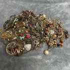 Mixed Lot Of Costume Jewelry And Vintage Gold Tone
