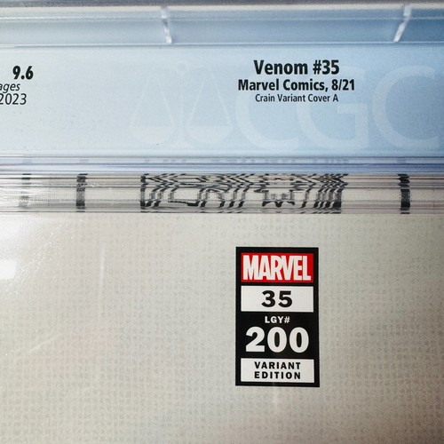 ๐ Venom #35 Vol 4 CGC 9.6 Marvel 2021 Clayton Crain Variant Venom #200 Key - Picture 9 of 14