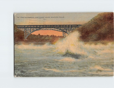 #ad Postcard The Whirlpool and Giant Wave Niagara Falls North America $27.95