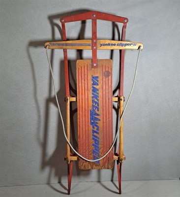 Vintage Yankee Clipper Flexible Flyer 41'' Wood Metal Sled Model F541 Medina Ohio