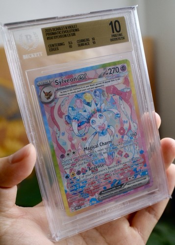 SYLVEON EX SIR 156 SCARLET & VIOLET PRISMATIC EVOLUTIONS POKEMON BGS 10 *POP 14*