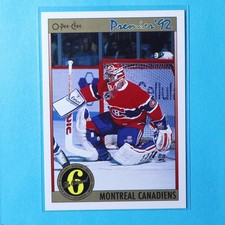 1991-92 O-Pee-Chee Premier #170 Patrick Roy - Montreal Canadiens