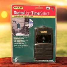 Stanley Digital Light Timer Outlet Photocell Countdown Timer